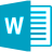 Word 2016 Light Blue.ico Preview