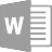 Word 2016 Light Gray.ico Preview