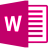 Word 2016 Pink-Red.ico Preview