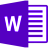 Word 2016 Purple-Blue.ico Preview