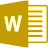 Word 2016 Yellow-Orange.ico Preview