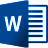 Word 2016 Sapphire (Bonus Gradient).ico Preview