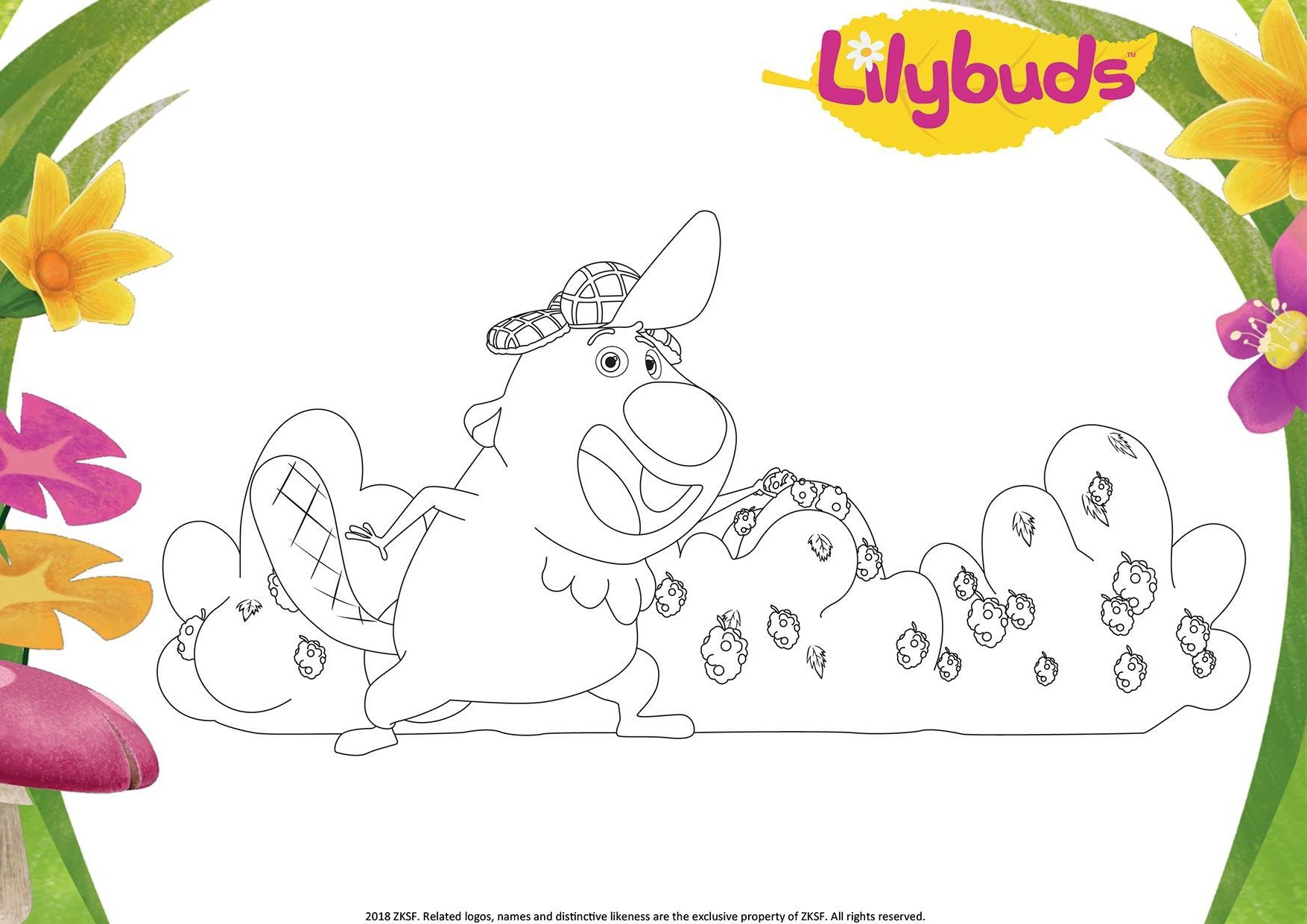 Bucky coloring sheet(Lilybuds) Bucky coloring sheet(Lilybuds) image