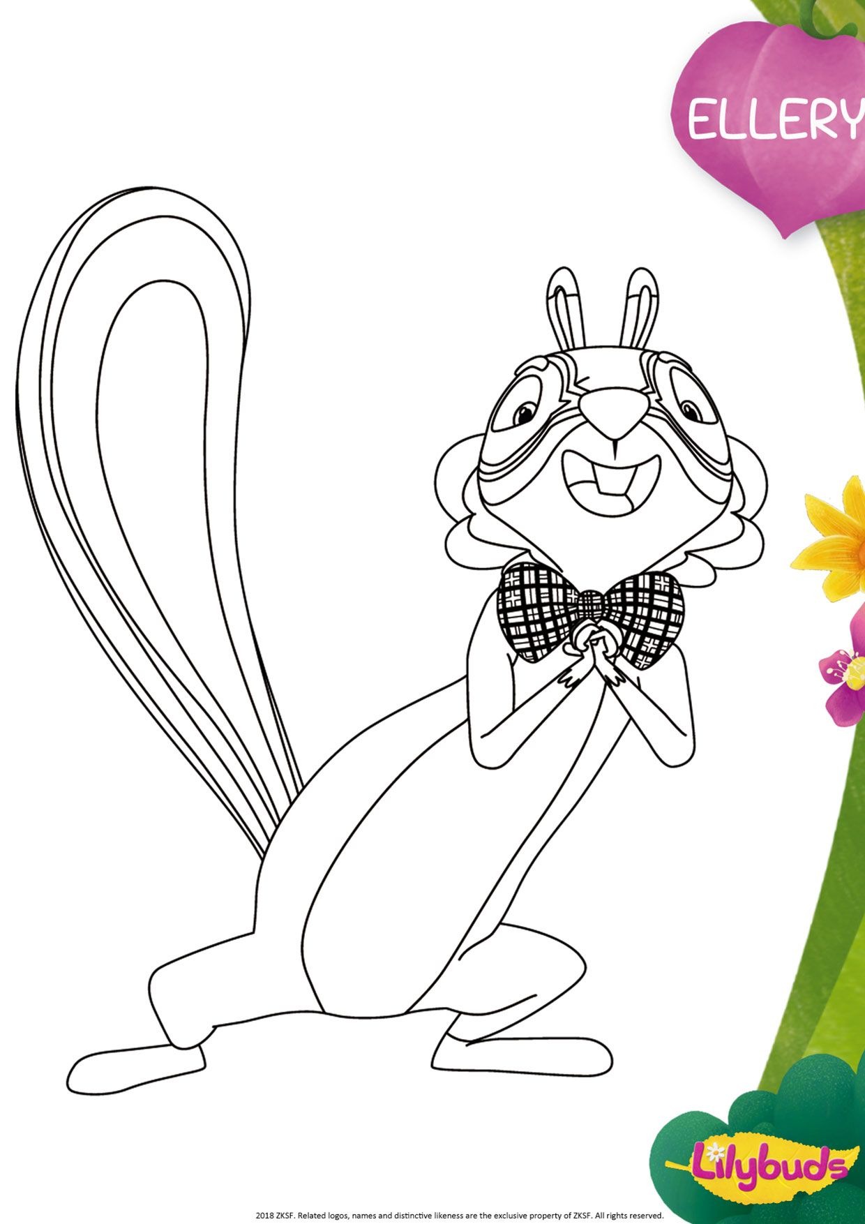 Ellery coloring sheet(Lilybuds) Ellery coloring sheet(Lilybuds) image