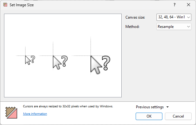 A screenshot of the Set Image Size window with Resample selected. A screenshot of the Set Image Size window with Resample selected. image