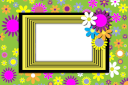 Spring flowers template