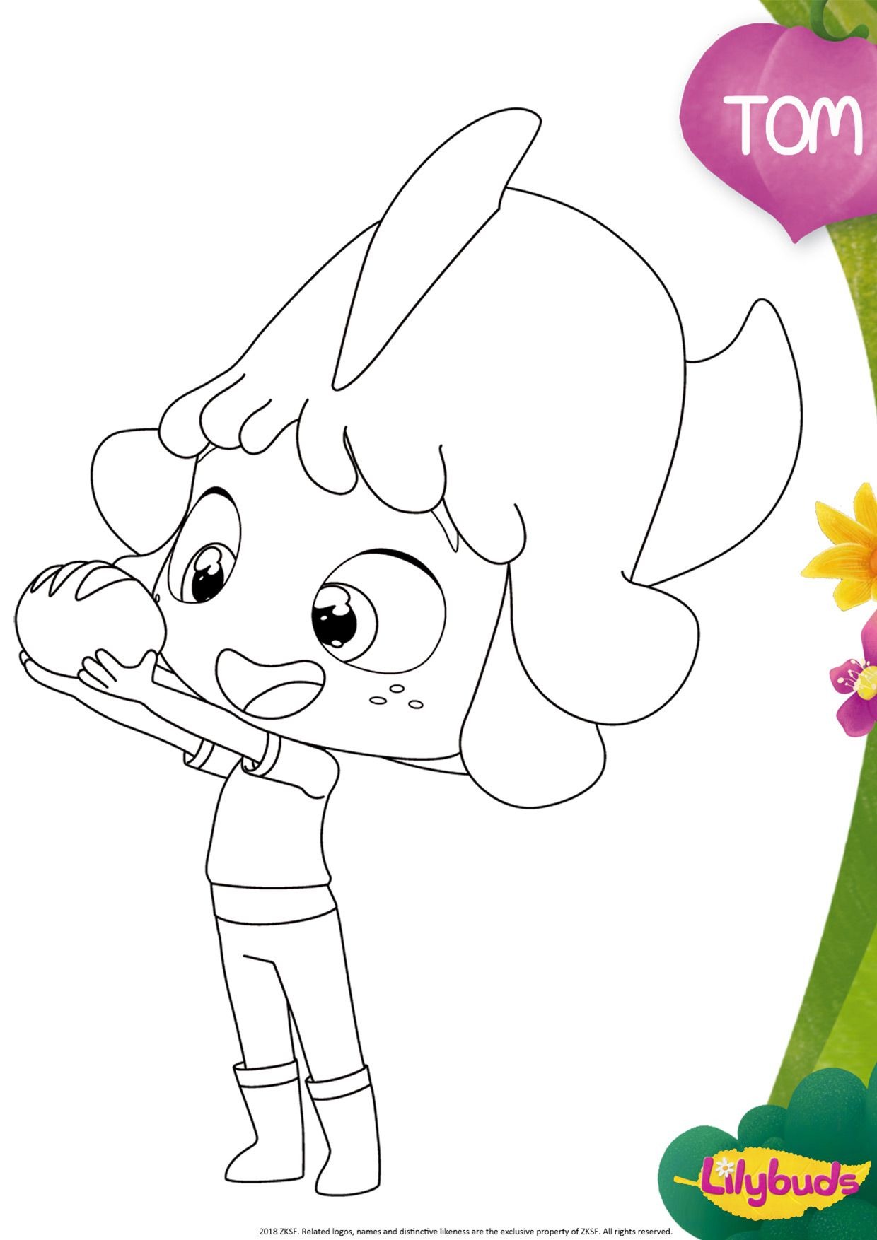 Thorn coloring sheet(Lilybuds) Thorn coloring sheet(Lilybuds) image