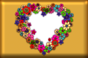 Floral Heart template