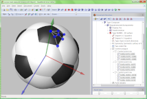 Building a 3D model for a soccer ball icon