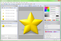 Adding a projected shadow to a star icon